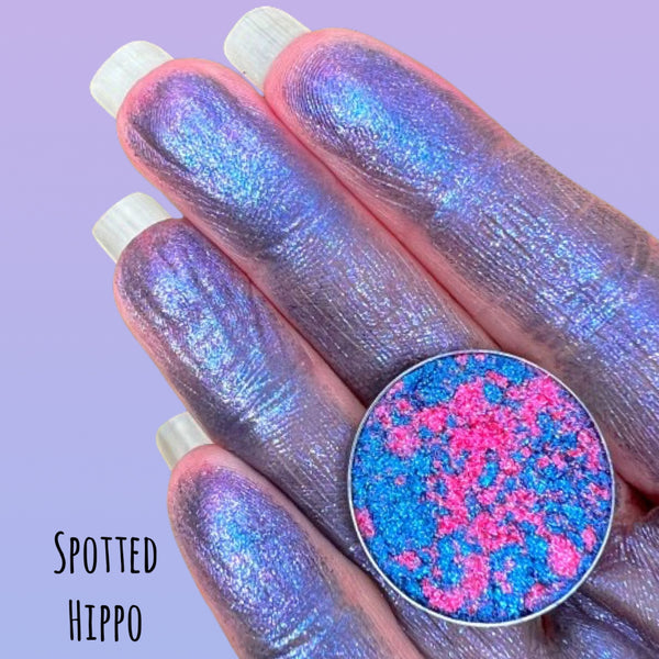 Spotted Hippo Marbled Holo Chrome Eyeshadow Single 26mm Pan