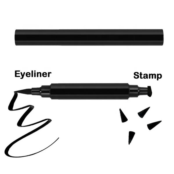 Ink - Dual Ended Liquid Black Eyeliner Pen w/ Winged Stamp