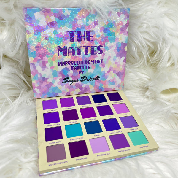 The Mattes Rainbow Purple Pressed Pigment Palette