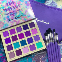 The Mattes Rainbow Purple Pressed Pigment Palette